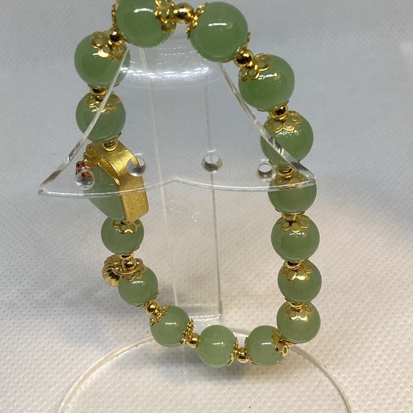 NEW LOTUS POD CHARM GLASS BEADES BRACELET - Picture 6 of 9